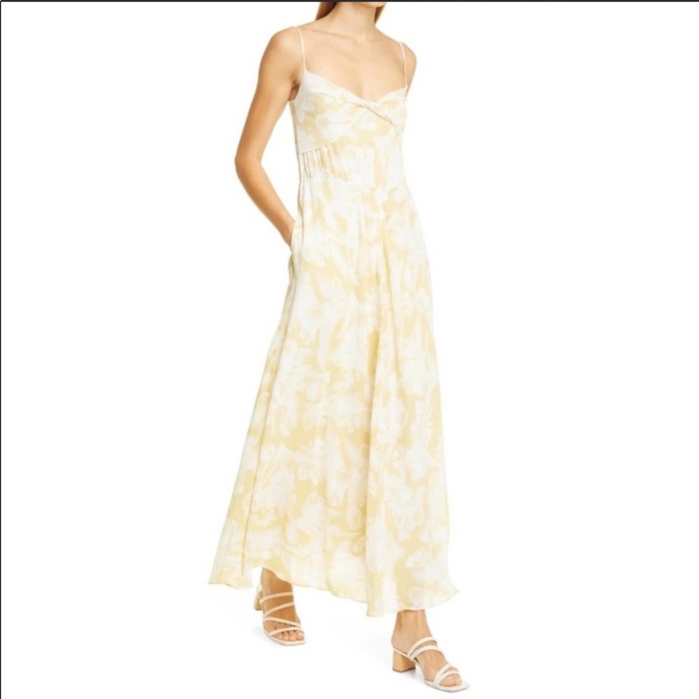 NWT Vince Twist Knot Draped Front Midi Dress